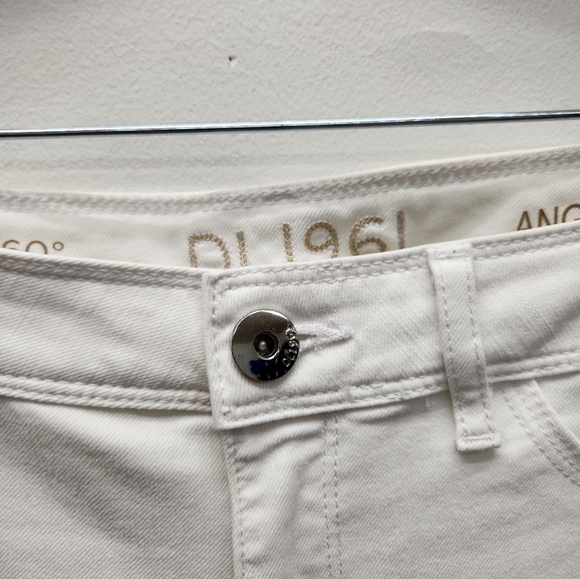 DL1961 Angel Mid Rise Skinny Ankle Jeans Womens 28 White Everyday Casual Denim - Picture 4 of 14